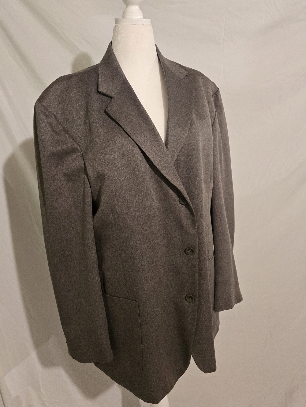 jf j.ferrar Gray Long Blazer Jacket